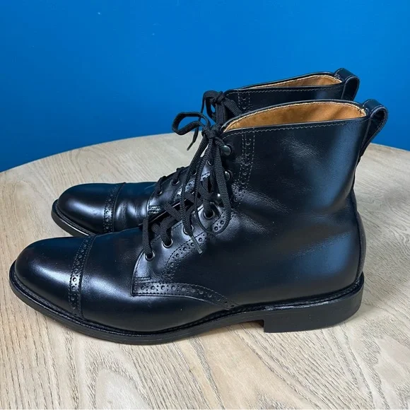 Allen Edmonds Men’s Beyfield Dress Boots Black Leather Cap Toe Size 11.5 B